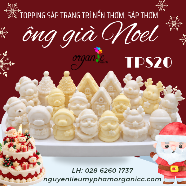 TOPPING SÁP TRANG TRÍ NẾN THƠM (ÔNG GIÀ NOEL - TPS20)