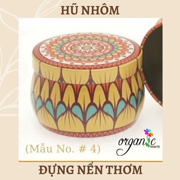 HŨ NHÔM ĐỰNG NẾN THƠM 100G (MẪU NO.#4)