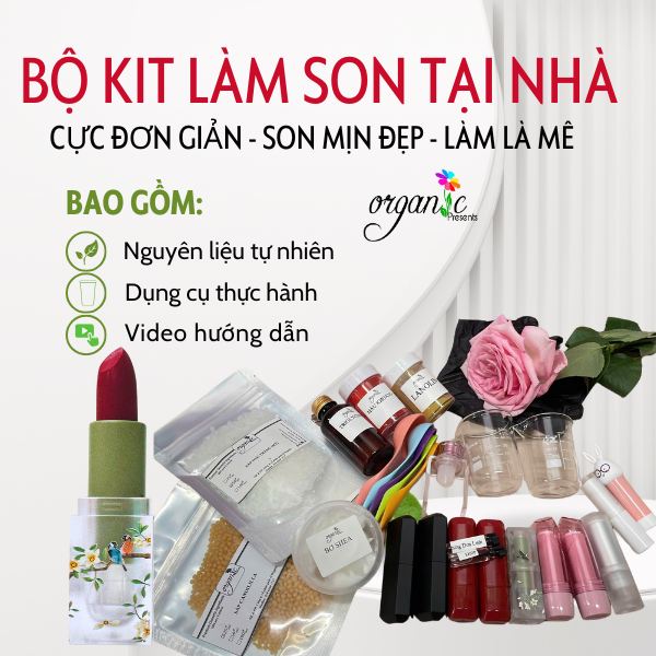 [DIY] BỘ KIT LÀM SON MÔI ĐƠN GIẢN TẠI NHÀ - VỚI BỘ MUỖNG ĐONG