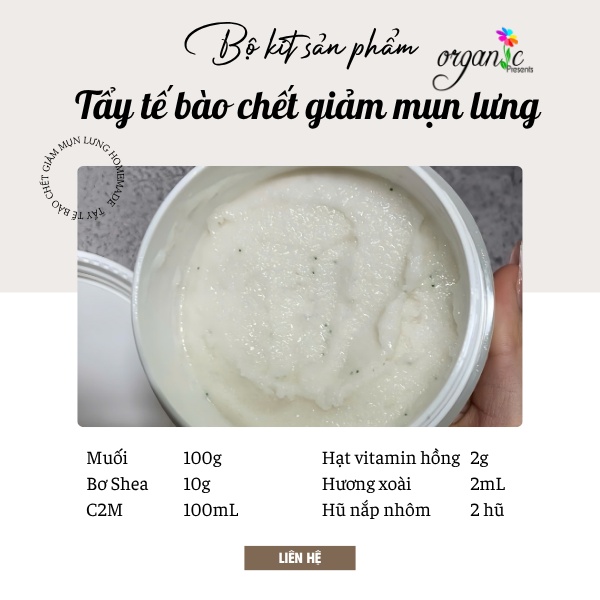 BỘ KIT LÀM TẨY TẾ BÀO CHẾT MUỐI - GIẢM MỤN LƯNG