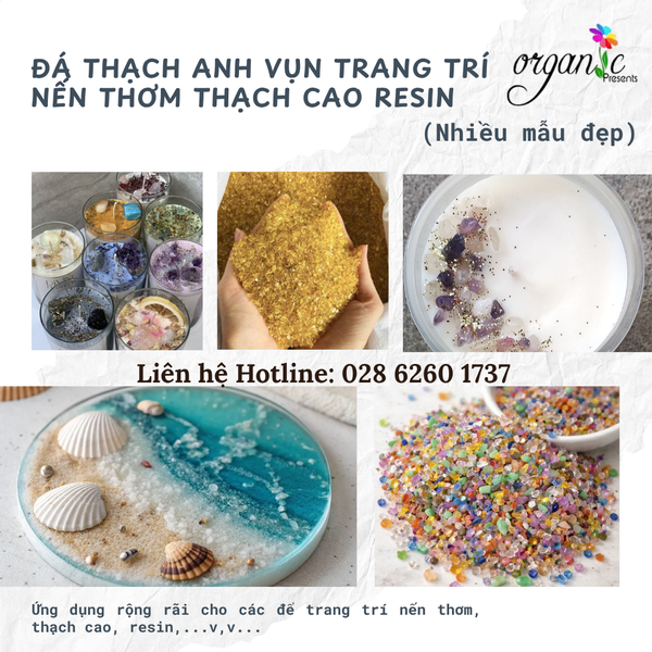 ĐÁ THẠCH ANH VỤN TRANG TRÍ NẾN THƠM/THẠCH CAO