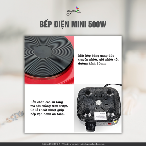 BẾP ĐIỆN MINI 500W