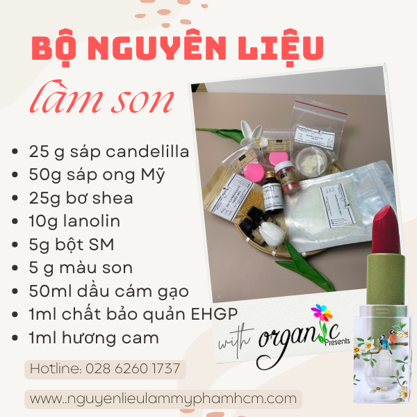 [DIY] BỘ KIT LÀM SON MÔI ĐƠN GIẢN TẠI NHÀ - VỚI BỘ MUỖNG ĐONG