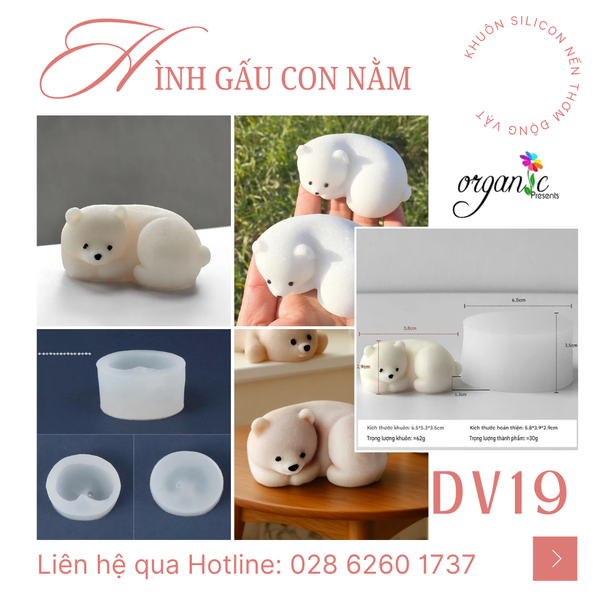 KHUÔN SILICON LÀM NẾN THƠM HÌNH ĐỘNG VẬT (ĐA DẠNG NHIỀU MẪU)