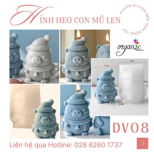 KHUÔN SILICON LÀM NẾN THƠM HÌNH ĐỘNG VẬT (ĐA DẠNG NHIỀU MẪU)