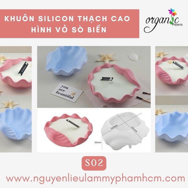 KHUÔN SILICON LÀM THẠCH CAO HÌNH VỎ SÒ 2 (SO2)
