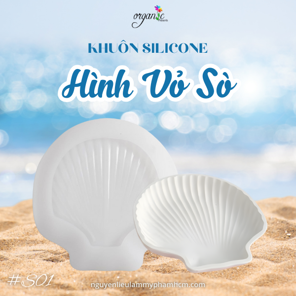 KHUÔN SILICONE LÀM THẠCH CAO HÌNH VỎ SÒ (SO1)
