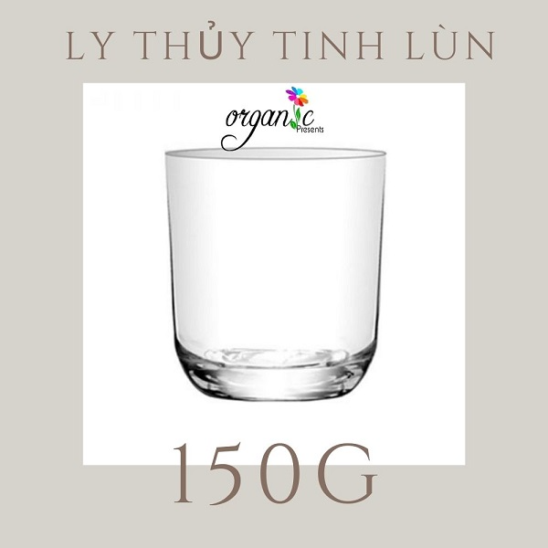 LY THỦY TINH LỚN ĐỰNG NẾN THƠM 150G (KHÔNG NẮP)