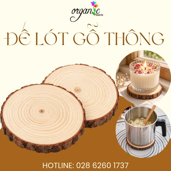 ĐẾ LÓT GỖ THÔNG TRÒN (8 - 10 CM)