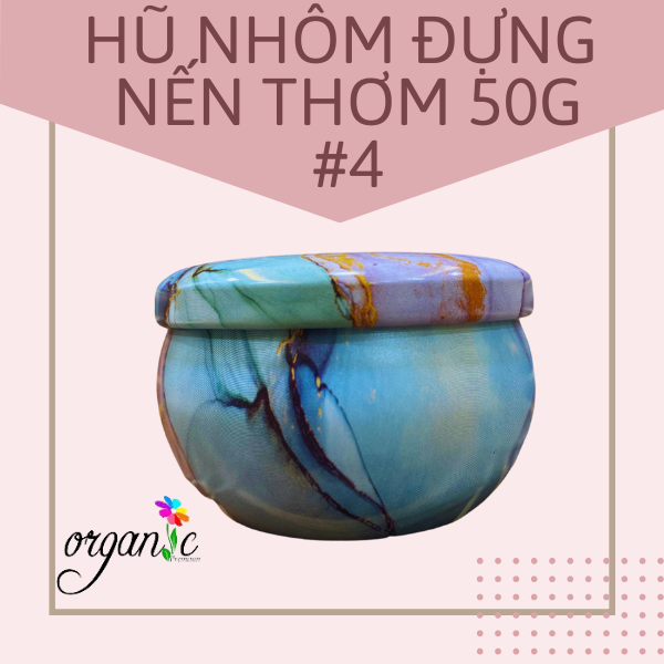 HŨ NHÔM ĐỰNG NẾN THƠM 50G (MẪU NO.#4)