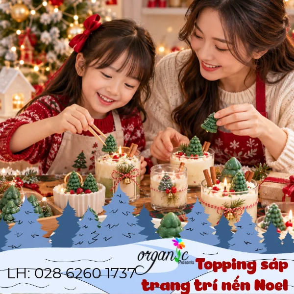 TOPPING SÁP TRANG TRÍ NẾN THƠM (CÂY THÔNG - TPS19)