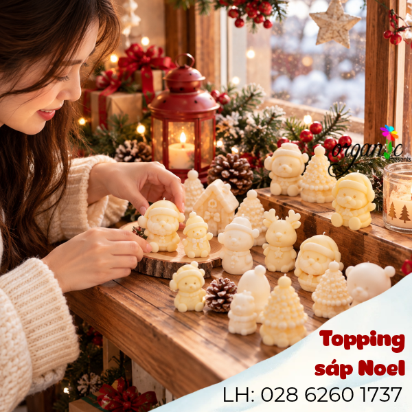TOPPING SÁP TRANG TRÍ NẾN THƠM (ÔNG GIÀ NOEL - TPS20)