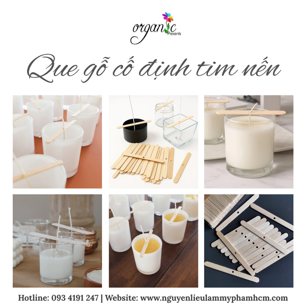 QUE GỖ CỐ ĐỊNH TIM NẾN (BẤC NẾN)