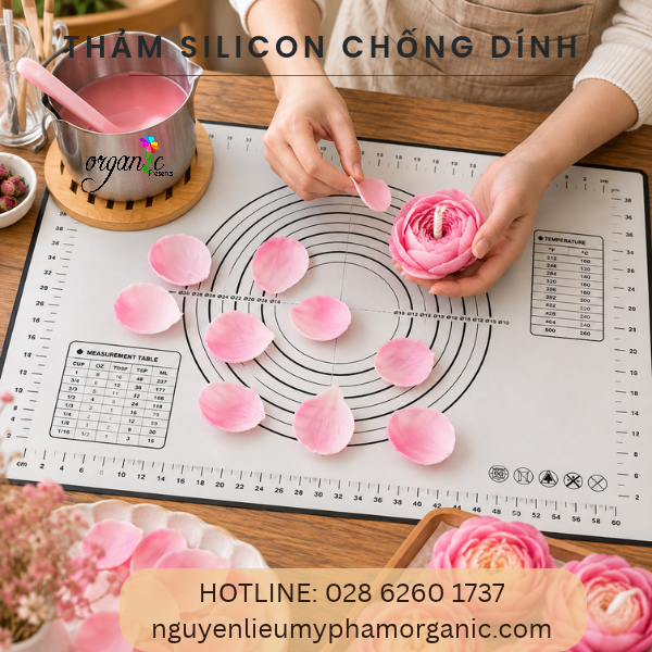THẢM SILICON CHỐNG DÍNH LÀM NẾN THƠM (TS01)