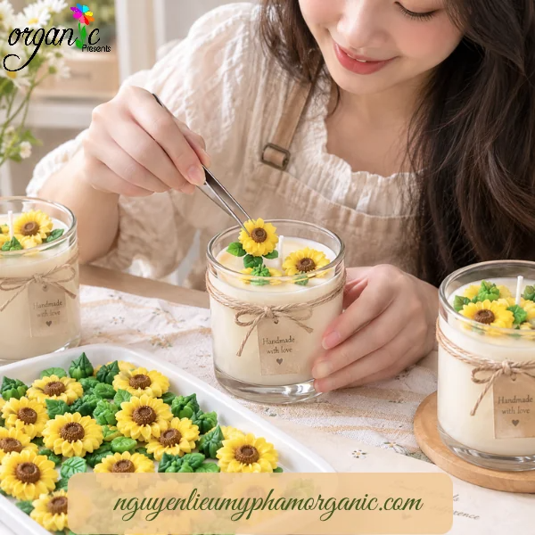 TOPPING SÁP TRANG TRÍ NẾN THƠM (HOA HƯỚNG DƯƠNG 2 - TPS15)