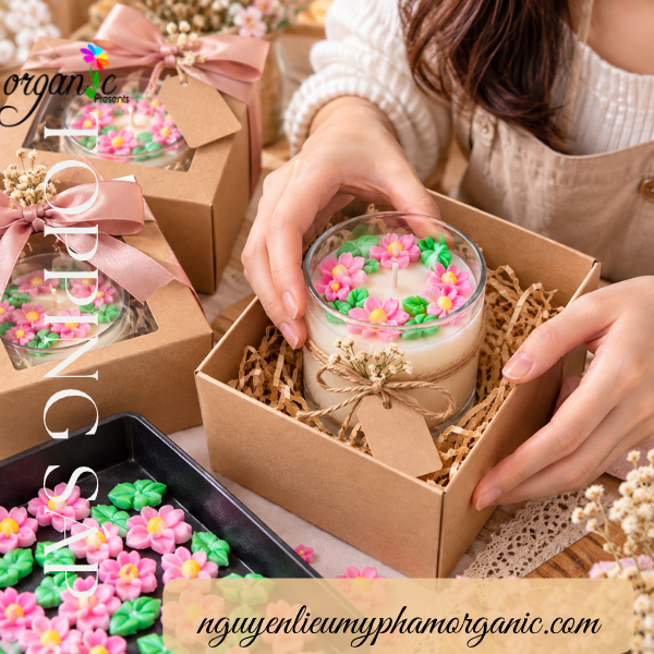 TOPPING SÁP TRANG TRÍ NẾN THƠM (HOA SEN HỒNG - TPS18)