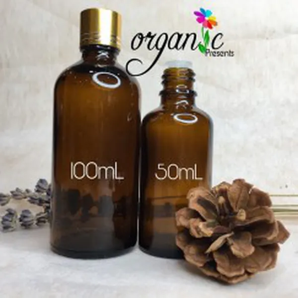 CHAI TINH DẦU NẮP VẶN 100ML (NÂU NẮP VÀNG)