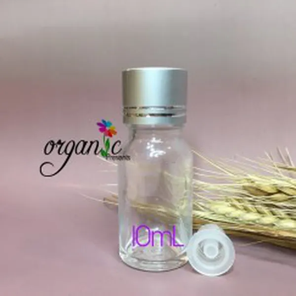 CHAI TINH DẦU NẮP VẶN 10ML (TRONG NẮP BẠC)