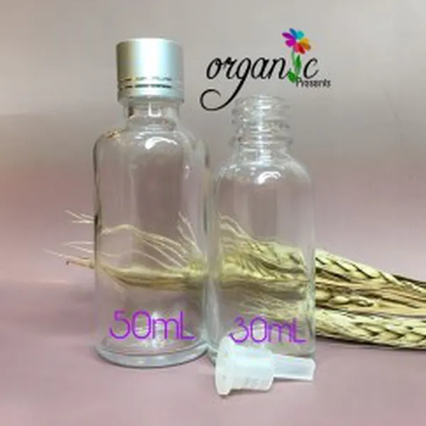 CHAI TINH DẦU NẮP VẶN 50ML (TRONG NẮP BẠC)