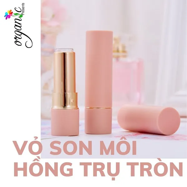 VỎ SON HANDMADE (HỒNG TRỤ TRÒN