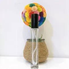 CHAI THỦY TINH PHUN SƯƠNG TRỤ VUÔNG 15 ML (NẮP ĐEN)