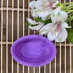 KHUÔN XÀ PHÒNG OVAL CHỮ ”SOAP”