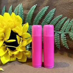 VỎ SON DƯỠNG MINI (HỒNG NEON NẮP BẦU)