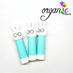 VỎ SON DƯỠNG MINI (TAI THỎ - XANH NGỌC)