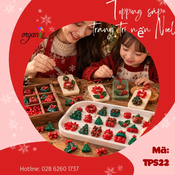 TOPPING SÁP TRANG TRÍ NẾN THƠM (NOEL - TPS22)