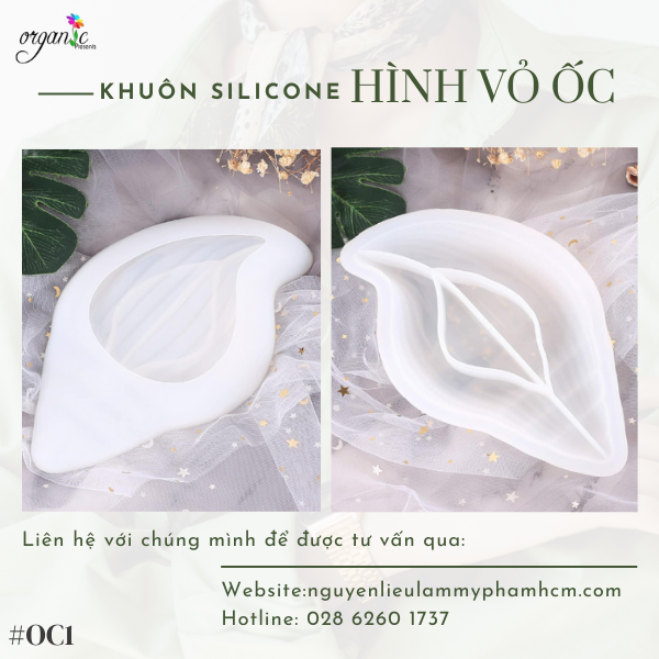 KHUÔN SILICONE LÀM THẠCH CAO HÌNH VỎ ỐC (OC1)