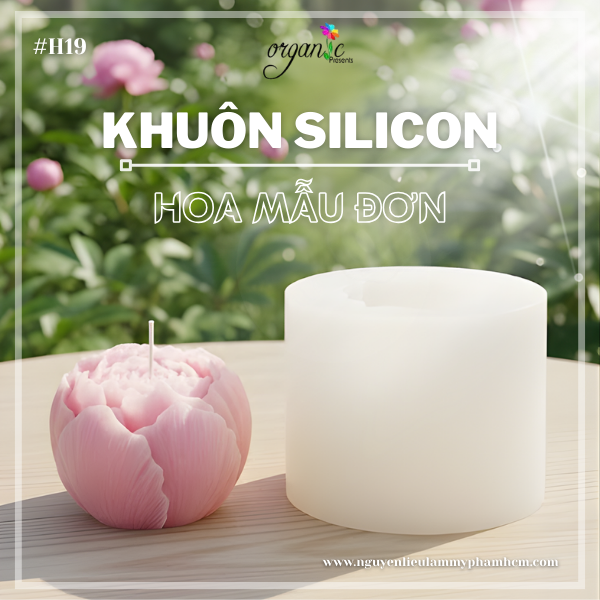 KHUÔN SILICON HOA MẪU ĐƠN NHÍ (H19)