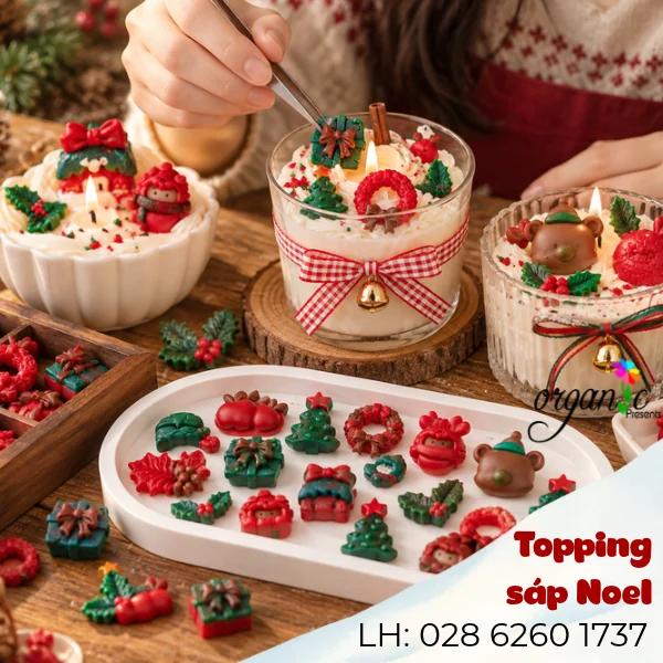 TOPPING SÁP TRANG TRÍ NẾN THƠM (NOEL - TPS22)