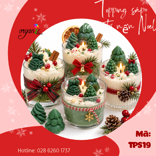 TOPPING SÁP TRANG TRÍ NẾN THƠM (CÂY THÔNG - TPS19)