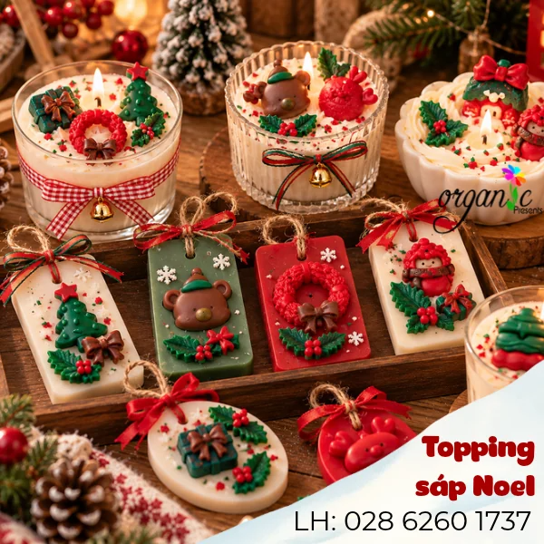 TOPPING SÁP TRANG TRÍ NẾN THƠM (NOEL - TPS22)