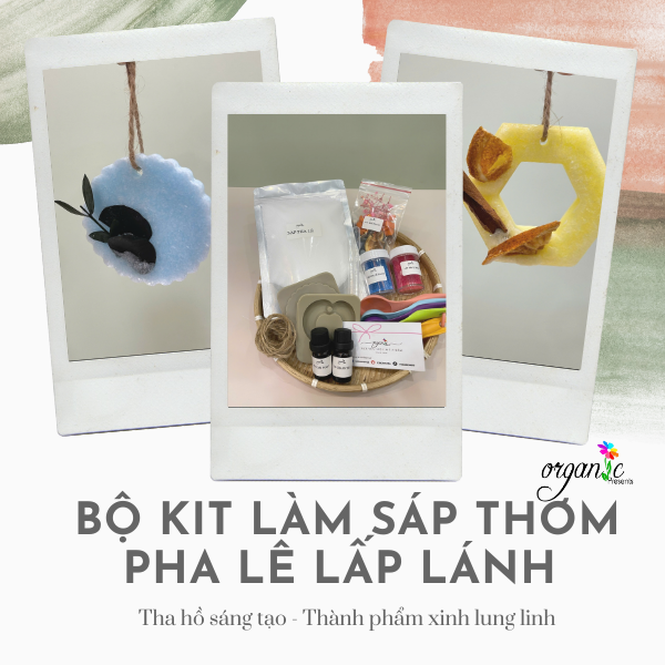 [DIY] BỘ KIT LÀM SÁP THƠM PHA LÊ - DECOR, ƯỚP HƯƠNG QUẦN ÁO