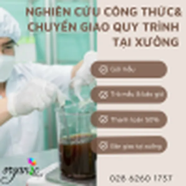 NGHIÊN CỨU VÀ CHUYỂN GIAO QUY TRÌNH SẢN XUẤT CHO XƯỞNG