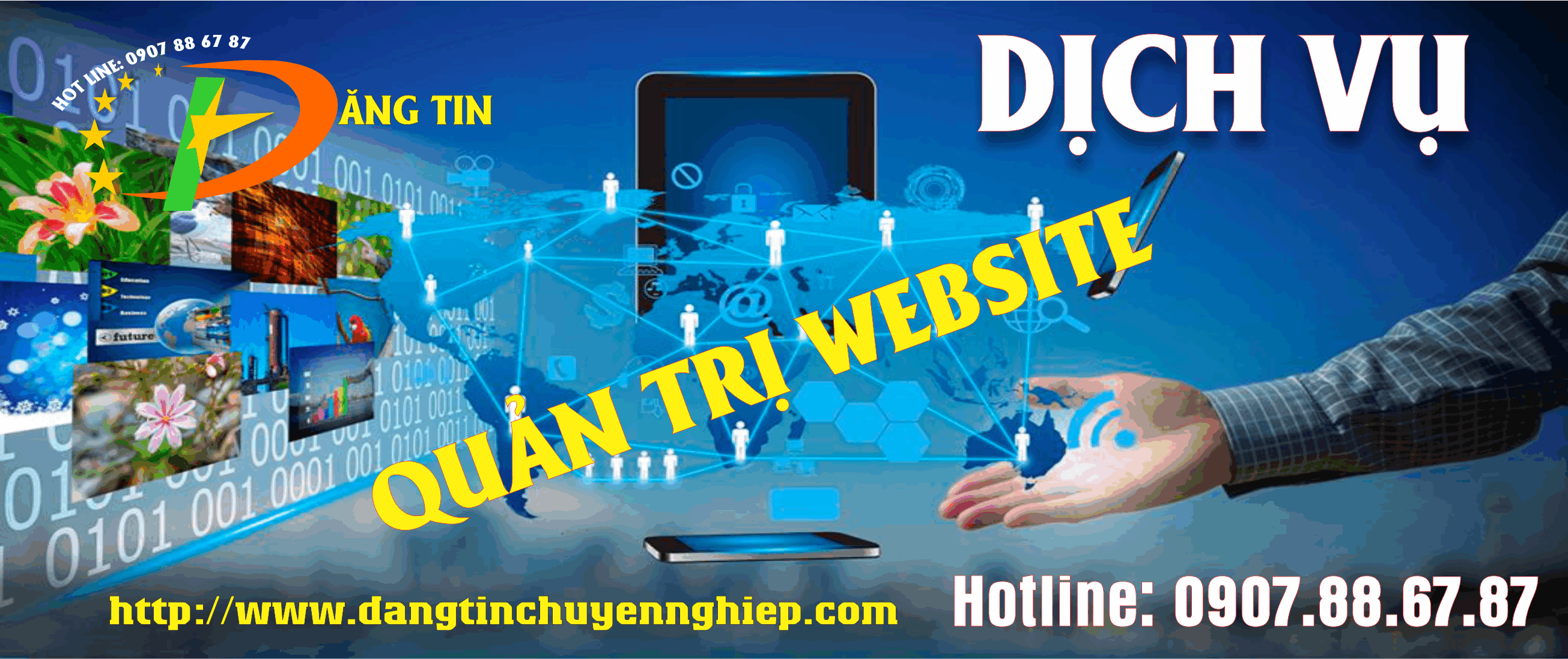 Dịch vụ quản trị website và fanpage Dịch vụ quản trị website và fanpage