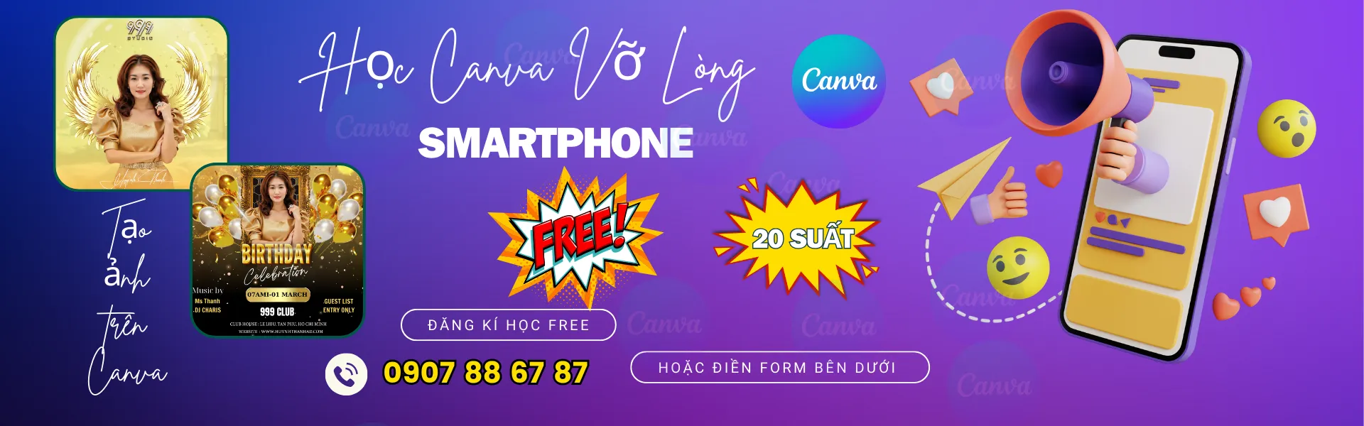 Khóa học Canva vỡ lòng miễn phí 2 ngày