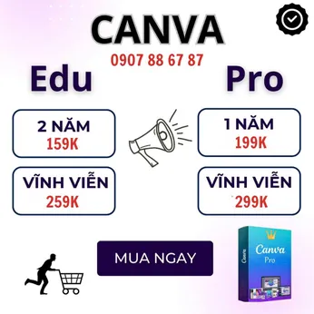 Tài khoản Canva Pro giá rẻ