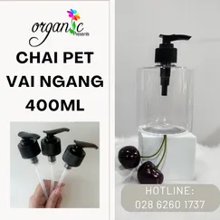 CHAI PET 400ML VAI NGANG
