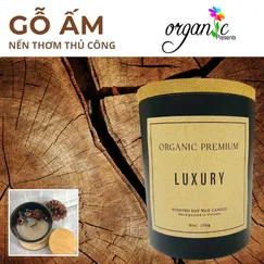 NẾN THƠM THỦ CÔNG - MÙI HƯƠNG LUXURY GỖ ẤM