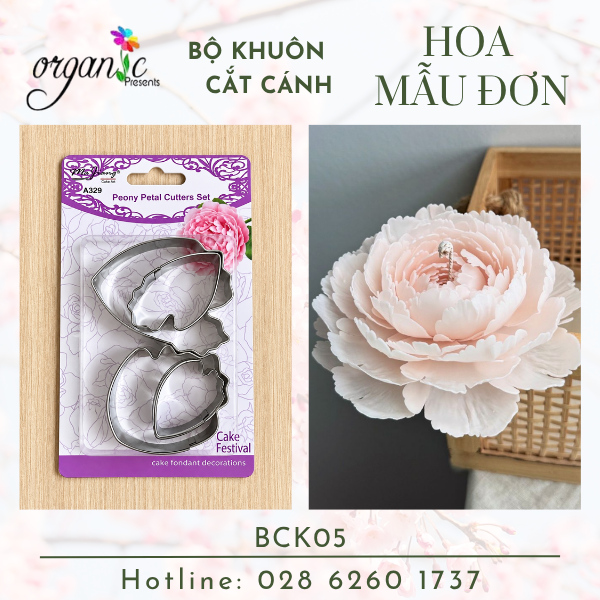 BỘ KHUÔN INOX CẮT CÁNH HOA LÀM HOA NẾN