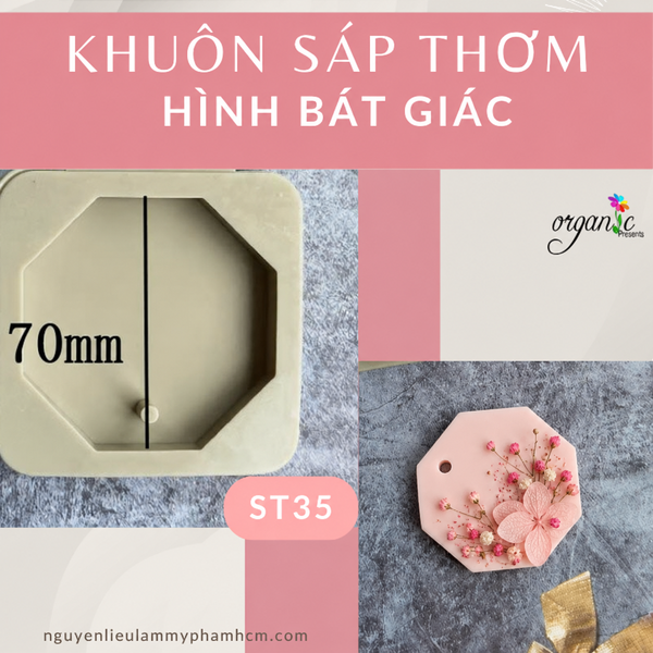 KHUÔN SÁP THƠM (HÌNH BÁT GIÁC - ST35)
