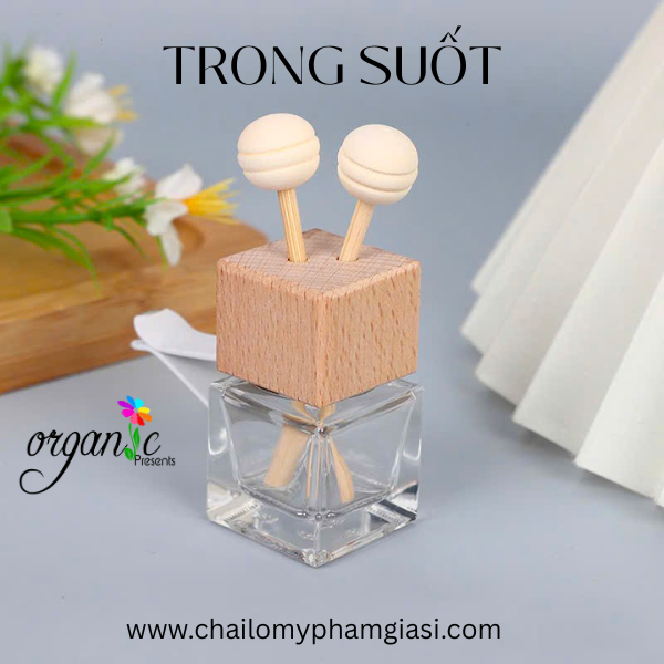 CHAI KHUẾCH TÁN KẸP CỬA GIÓ Ô TÔ 10 ML (TRONG SUỐT)