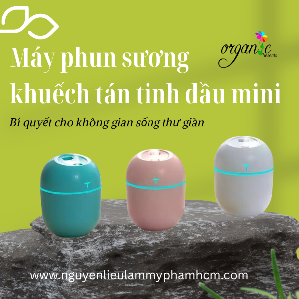 MÁY PHUN SƯƠNG KHUẾCH TÁN TINH DẦU MINI 2-IN-1