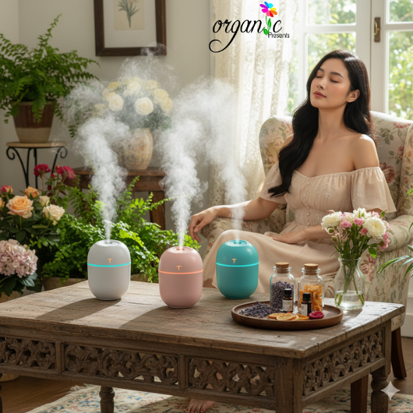 MÁY PHUN SƯƠNG KHUẾCH TÁN TINH DẦU MINI 2-IN-1