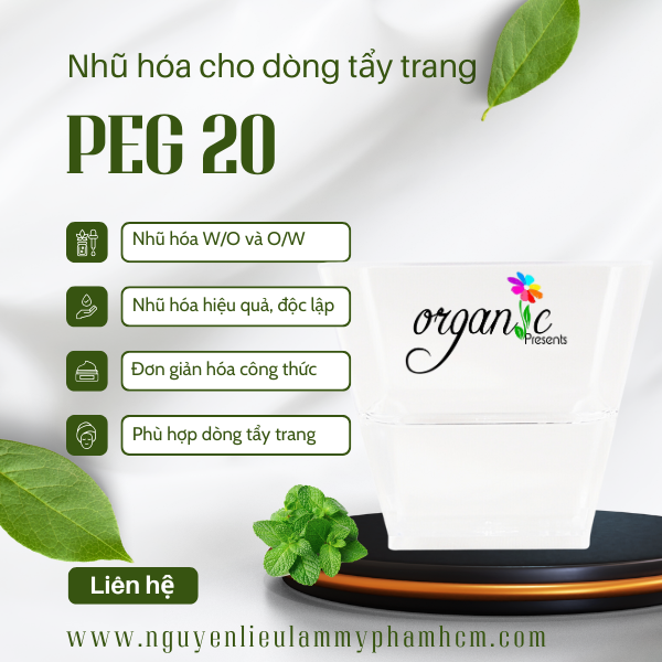 PEG 20 - NHŨ HOÁ CHO DÒNG TẨY TRANG