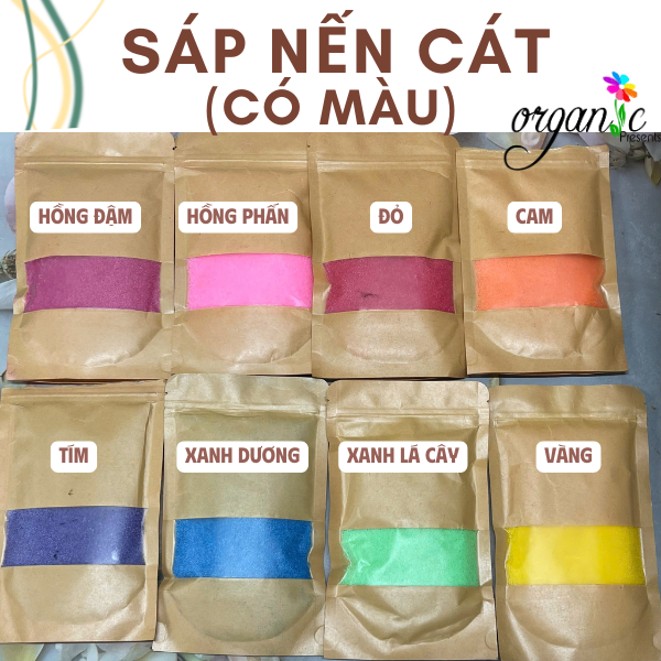 SÁP NẾN CÁT SAND CANDLE (MÀU TRẮNG)