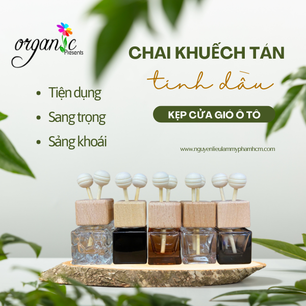 CHAI KHUẾCH TÁN KẸP CỬA GIÓ Ô TÔ 10 ML (TỔ ONG)