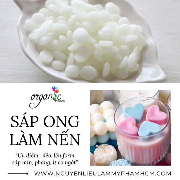 SÁP ONG LÀM NẾN THƠM